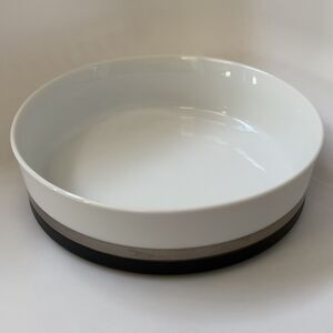 Sango Quadrille Black Satin Coupe Cereal Bowl 7017 Japan Champagne Gold Trim